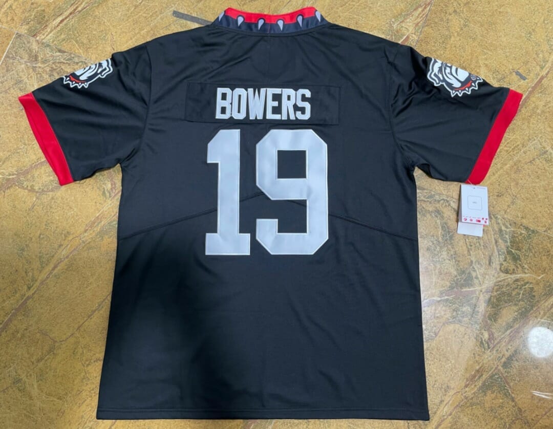 Youth Georgia Bulldogs #19 Brock Bowers 100th Anniversary Black