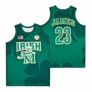 LeBron James #23 Fighting Irish Basketball Jersey – 99Jersey®: Your  Ultimate Destination for Unique Jerseys, Shorts, and More