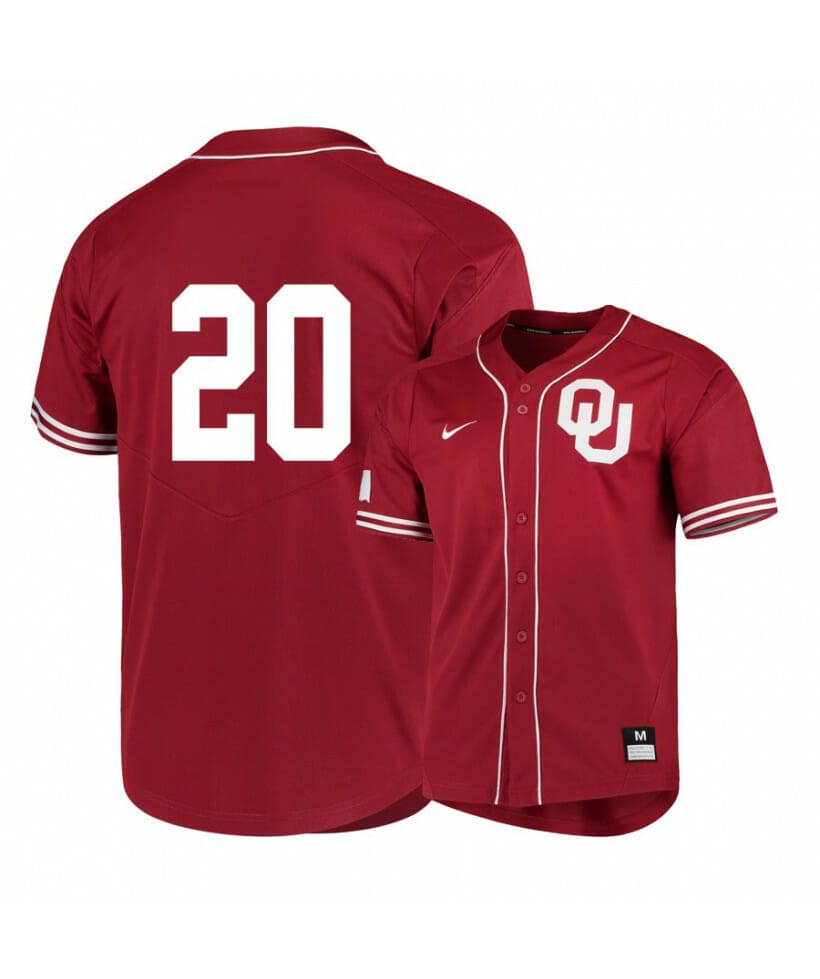 Baker Mayfield Oklahoma Jersey Sooners #6 Firewood Pattern White NCAA College Football